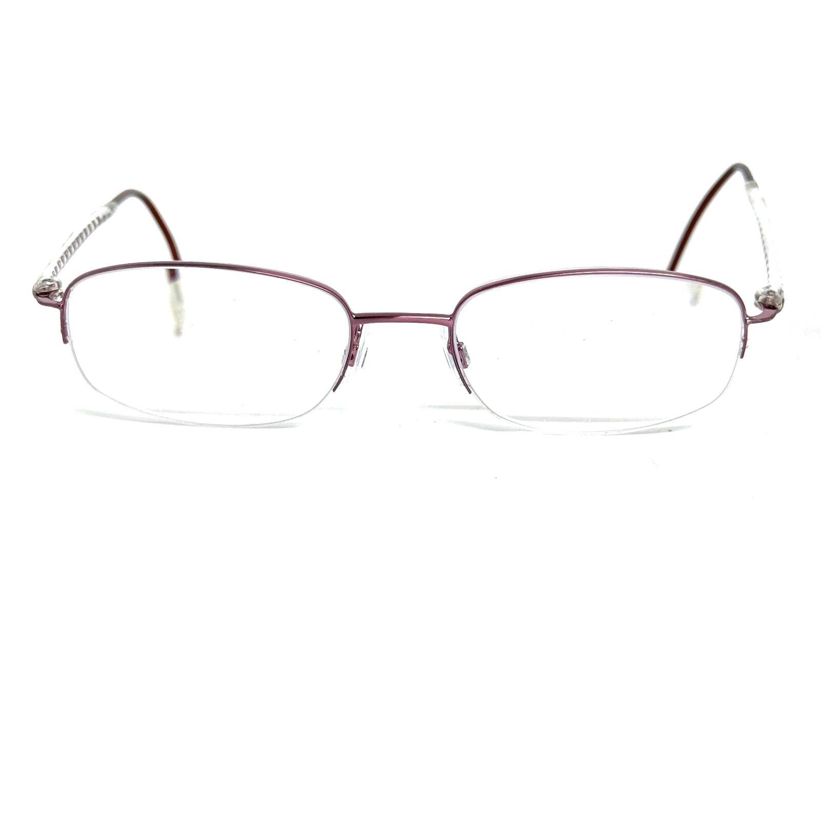 Charmant CH29204‎ BU Beta Titanium Eyeglasses Frames Purple 54-18-135 Half Rim Charmant Half Frame Eyeglass Frames for sale | eBay main image 4
