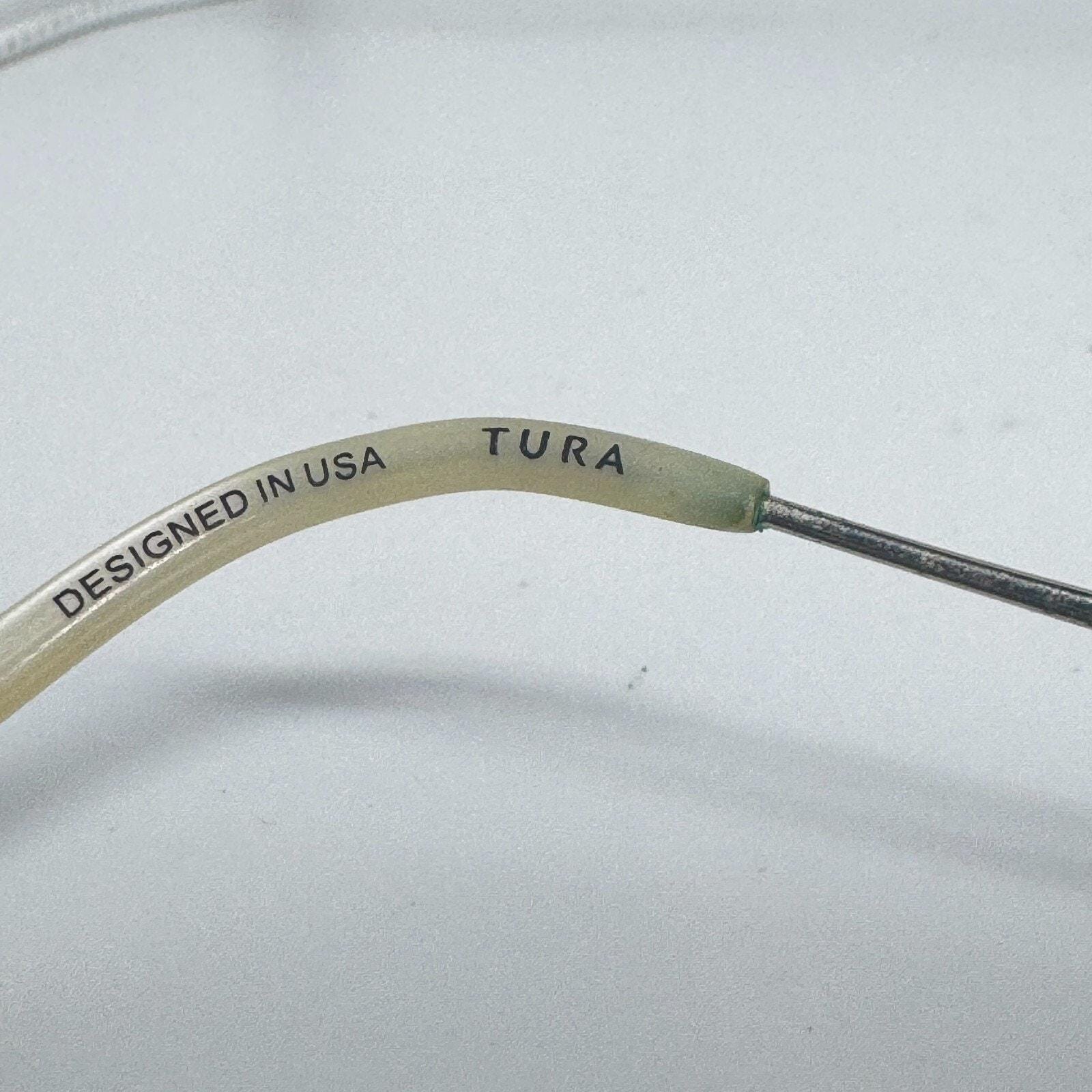 Tura R906 Black Metal Half Rim Eyeglasses Frame 52-17-135 Unisex Semi Rimless Tura R906 Womens Semi Rimless Eyeglass Frame RGD Rose Gold  main image 3