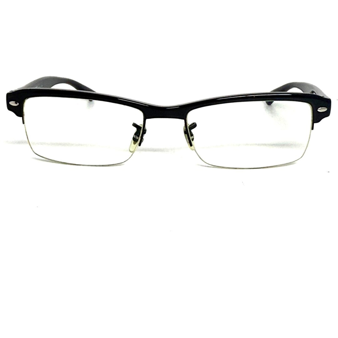 Ray Ban RB 7014 2000 Half Rim Black Eyeglasses Frame Only 54-18-140 ...