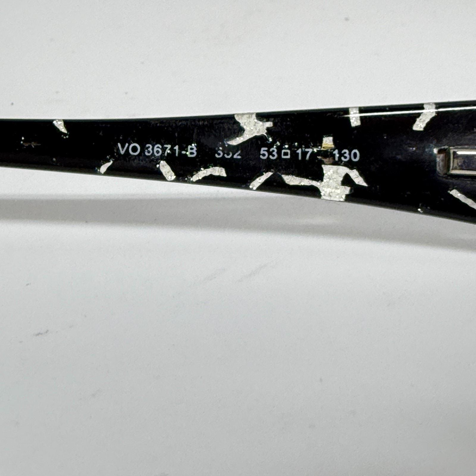 Vogue VO 3671-B Eyeglass Frame With Crystals - Black - Flex Hinges‎ H18671 Vogue VO 3671-B Eyeglass Frame With Crystals - Black - Flex  main image 3