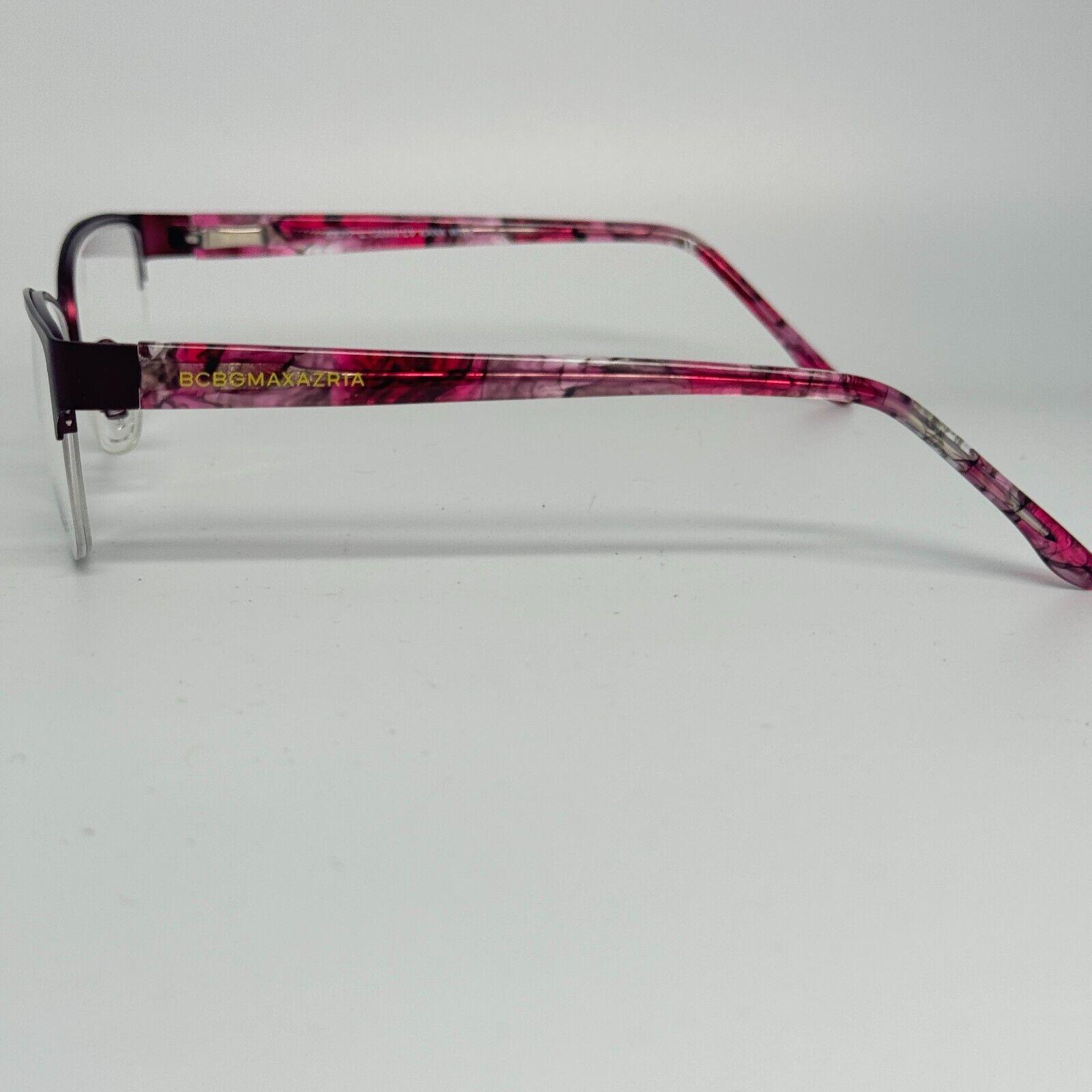 BCBG Maxazria Cat Eye Half Rim Frame Eyeglasses Kana Wine 53  display picture 2