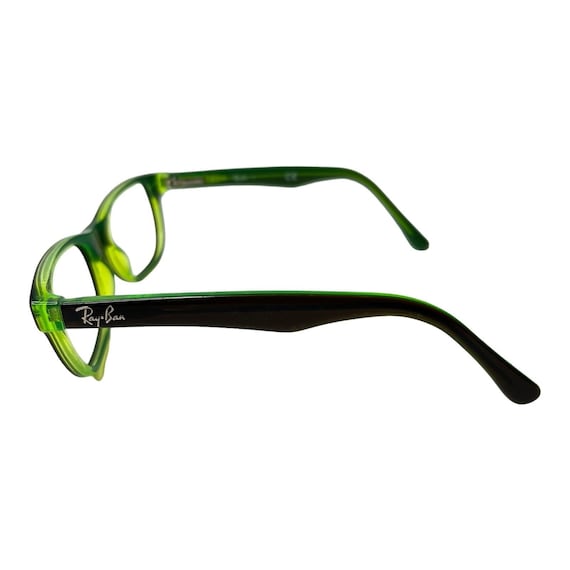 RAY BAN Kids Eyeglasses Frame Black Green RB 1555… - image 2