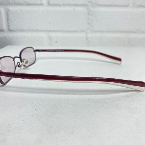 Miyazawa  Eyeglasses Frames Red Round Oval Metal … - image 3