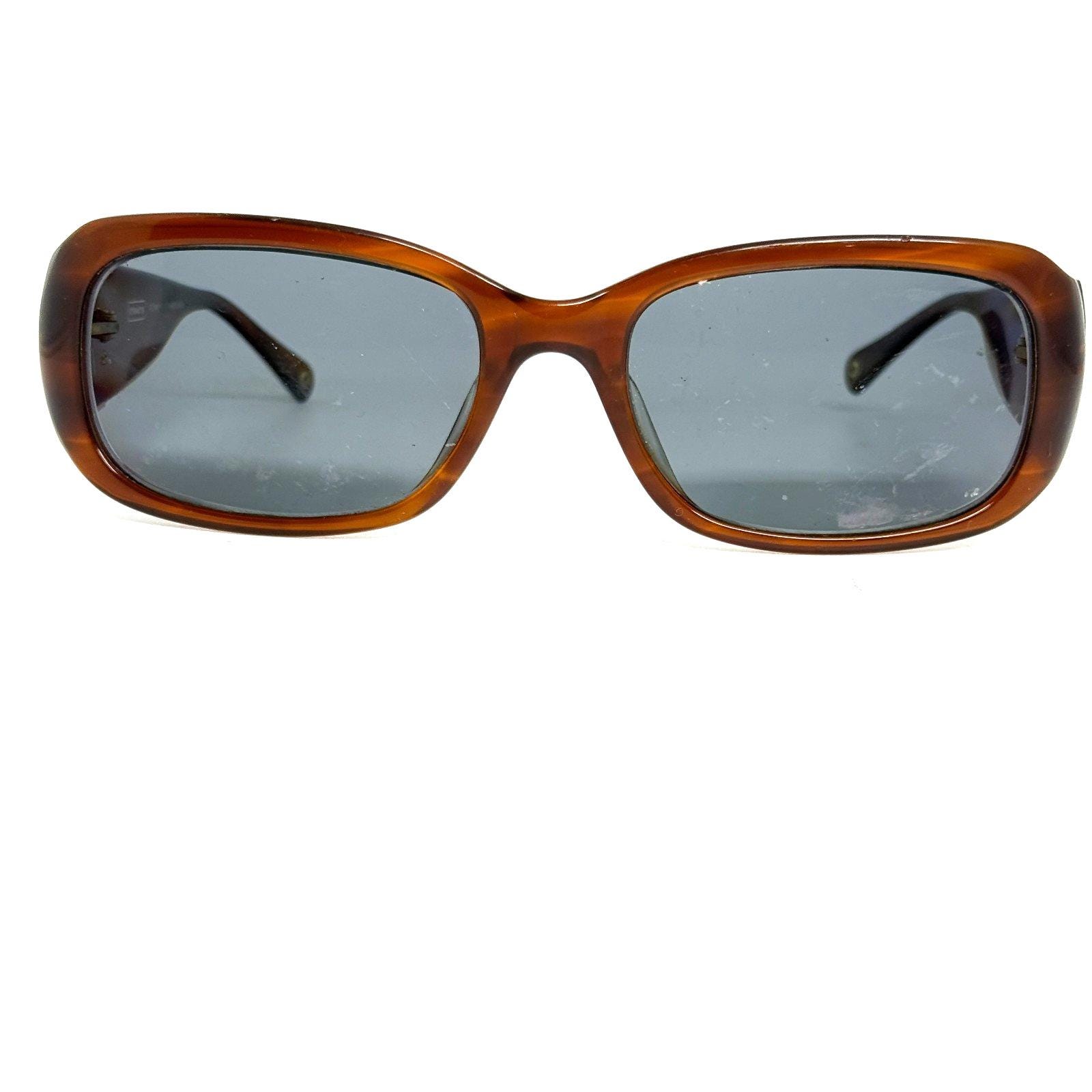 Coach Bronwen S829 Amber Horn Brown Womens Oval Eyeglasses  display picture 2