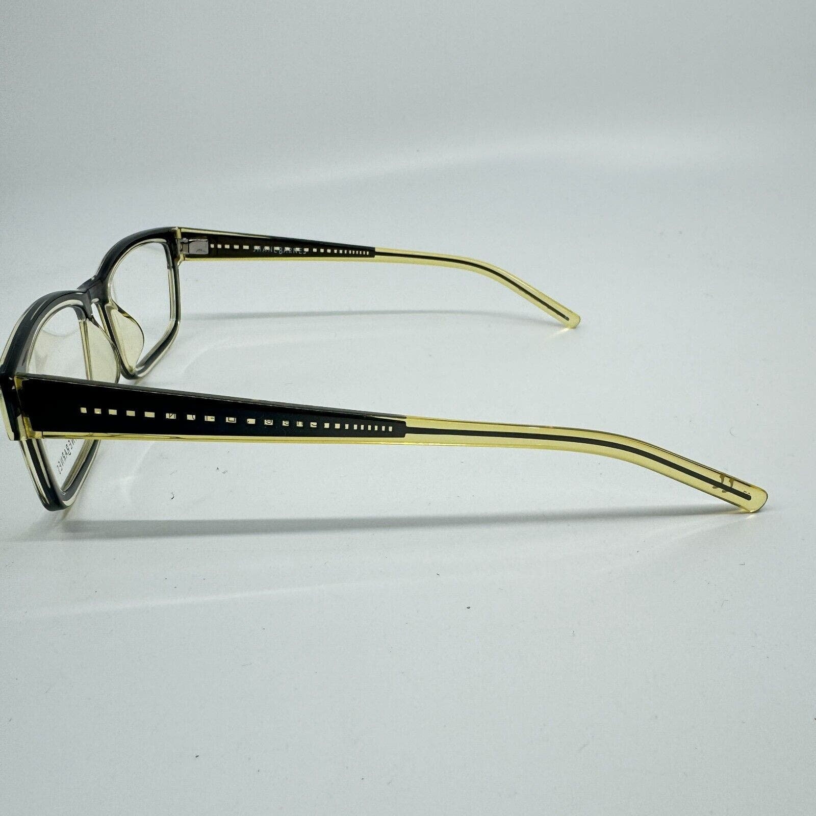 Jhane Barnes Converge BR 54-18-140 Brown Yellow Eyeglasses  display picture 1