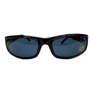 Sting Sunglasses 6069  Black Square Frames with blue Lenses  H2947