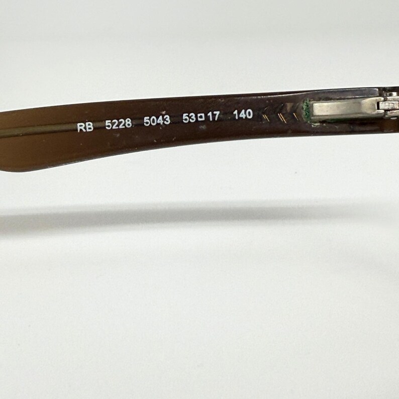 Ray Ban RB 5228 5043 Brown Gradient Square Eyeglasses Frames 53 17 140 21452 image 5