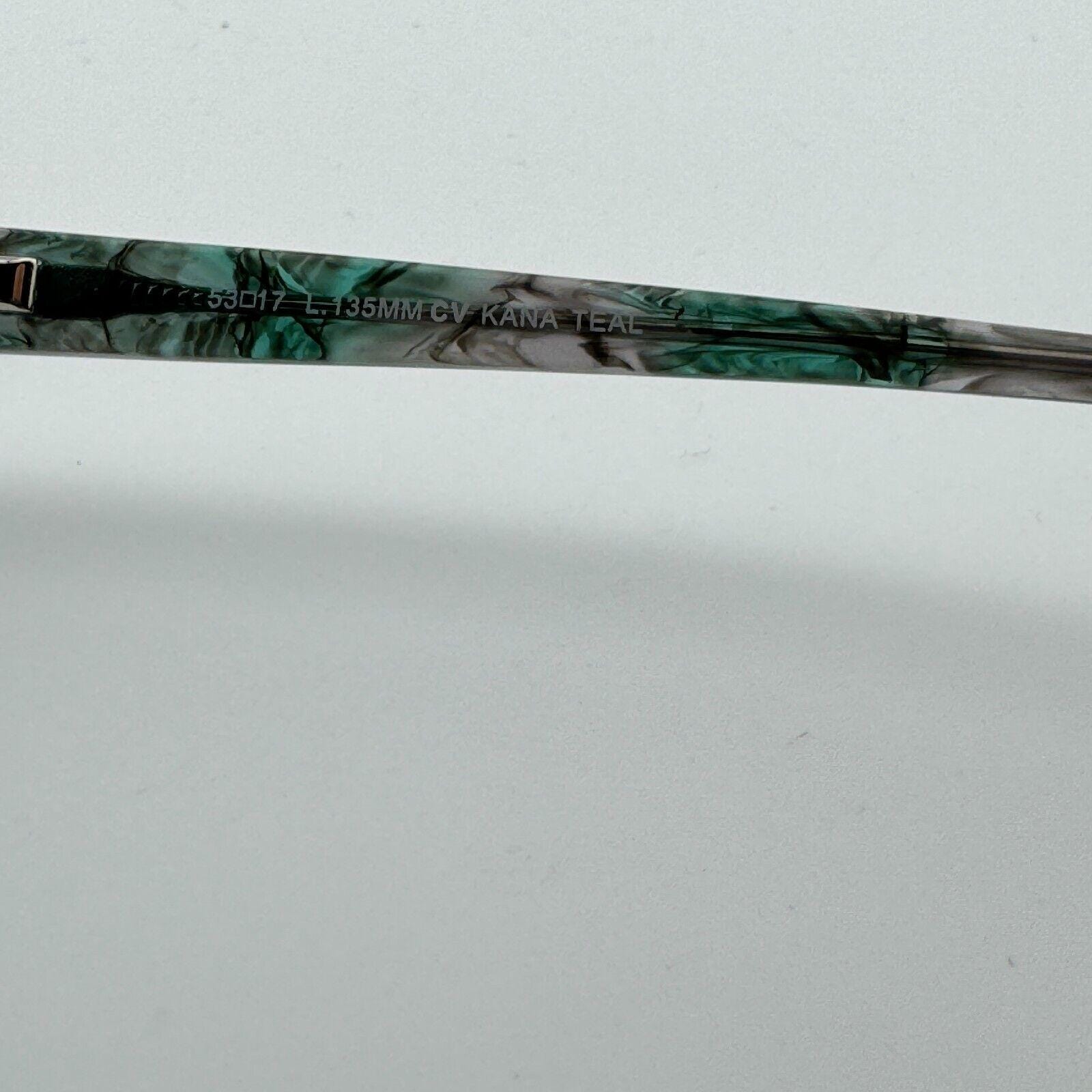 Bcbgmaxazria Cat Eye Half Rim Eyeglasses Flex KANA TEAL 53  display picture 2