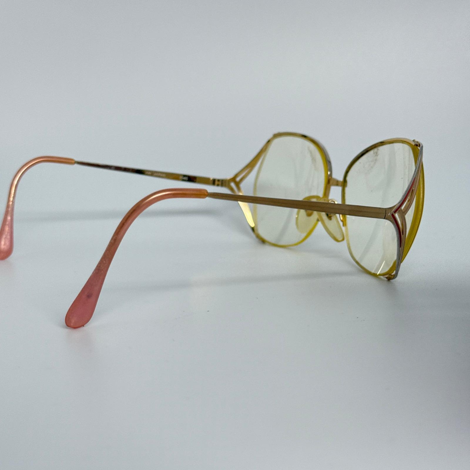MAURICE ST N 1040 Gold Tone Oversized Hexagon Eyeglasses  display picture 2