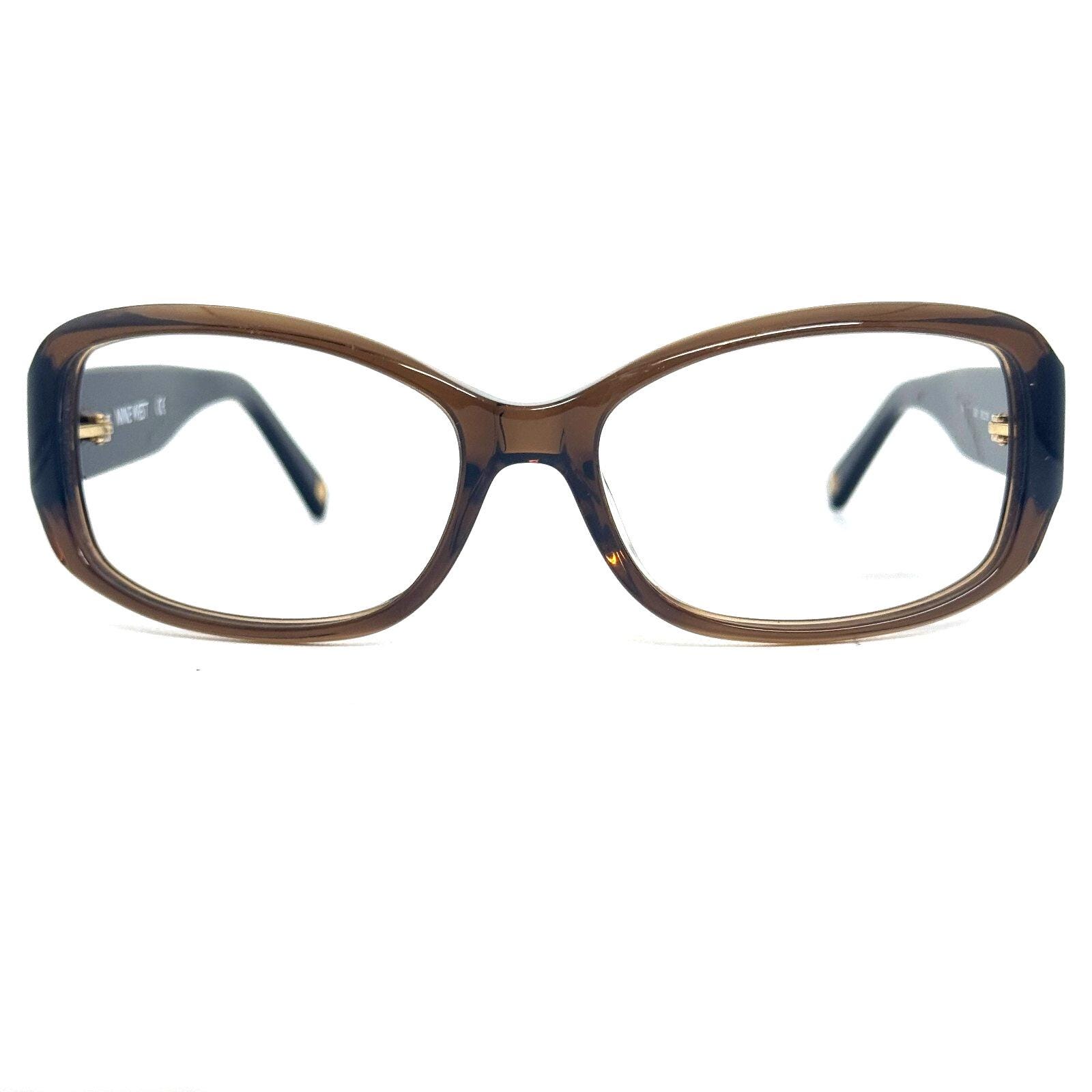 Nine West NW 200 Half Rim Havana Brown Eyeglasses Frame 55-16-135