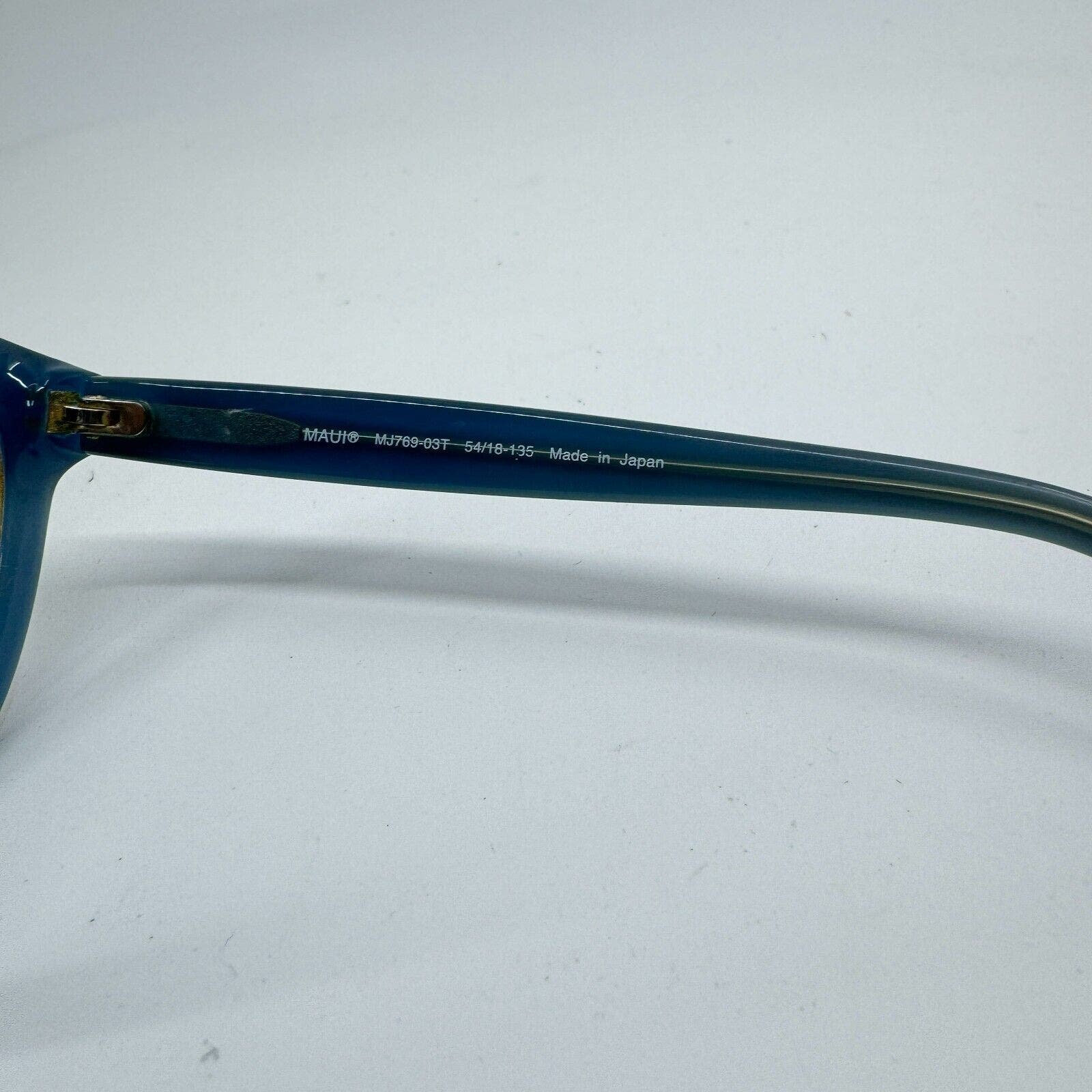 Maui Jim Canna Sunglasses MJ769-03T Brown Blue Cat Eye 54-18  display picture 3