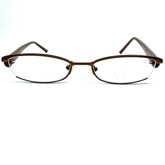 Monture De Lunettes O And X NEWYORK OT-144 En Titane Bronze - Demi-monture - Neuf Sans étiquette