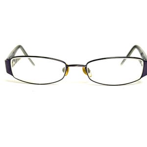 Ellen Tracy Levana Navy Blue Rectangular Eyeglass Frames 130mm Womens Eyewear