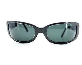 Giorgio Armani Occhiali da Sole Argento Nero Verde Lente Rettangolare H7163