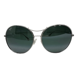 Maui Jim MJ 547-17 New  Silver/ Green Polarized Sunglasses 61mm with defect 3480