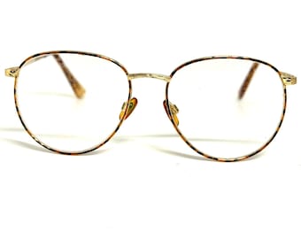 Personal Optics +2.25 Reading Glasses Gold Tortoise Shell Round DP 1107 011