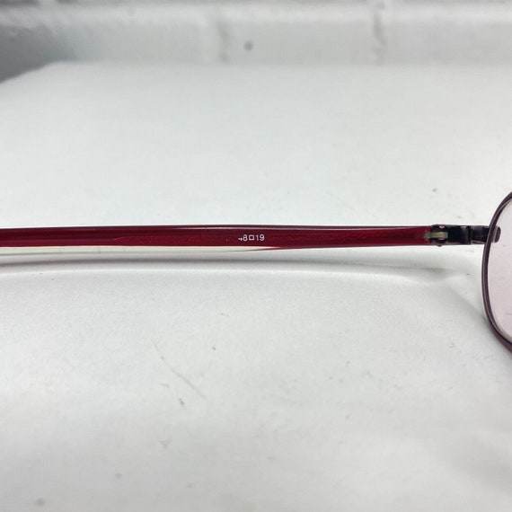 Miyazawa  Eyeglasses Frames Red Round Oval Metal … - image 6