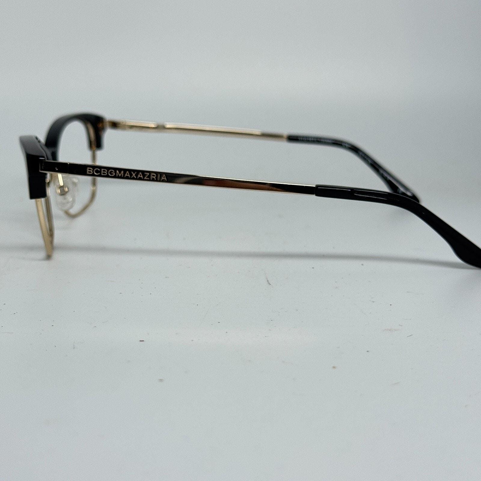 BCBGMAXAZRIA Eyeglasses Frames PEYTON BLACK Gold Cat Eye‎ 53-16-140 H17569 Amazon.com: BCBGMAXAZRIA Peyton Eyeglasses Frame Women main image 4