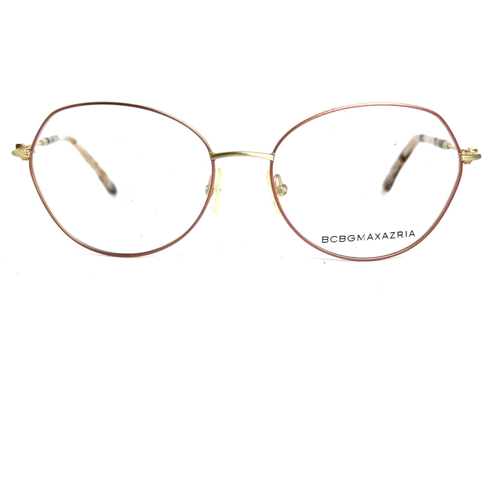 BCBGMAXAZRIA Moira Rose Gold Womens Oval Full Rim Eyeglasses 