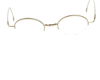 Authentic Evolutioneyes Eyeglasses G2 C1 gold half rim H17957
