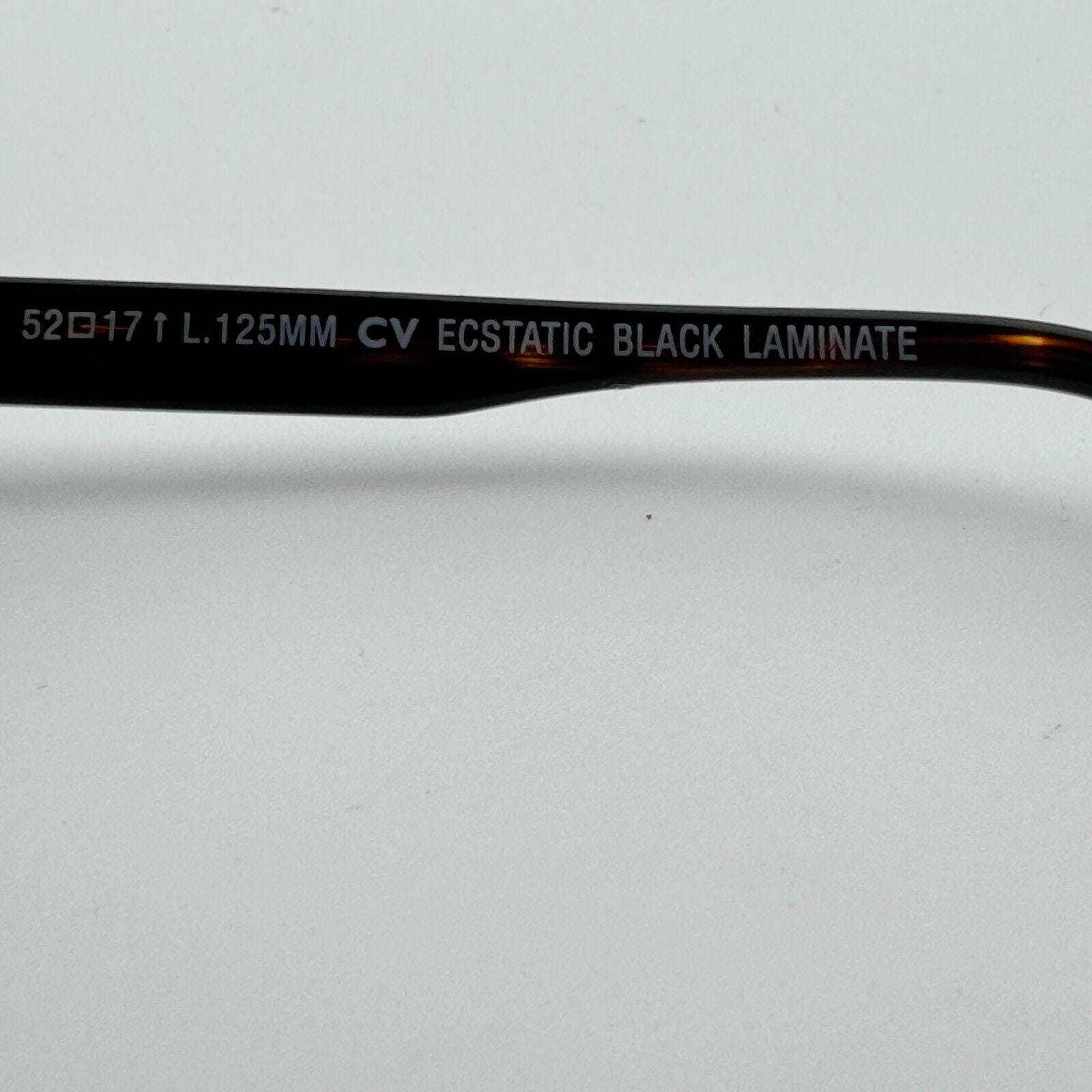 BCBGMAXAZRIA Ecstatic Black Laminate EYEGLASSES FRAME 52-17 