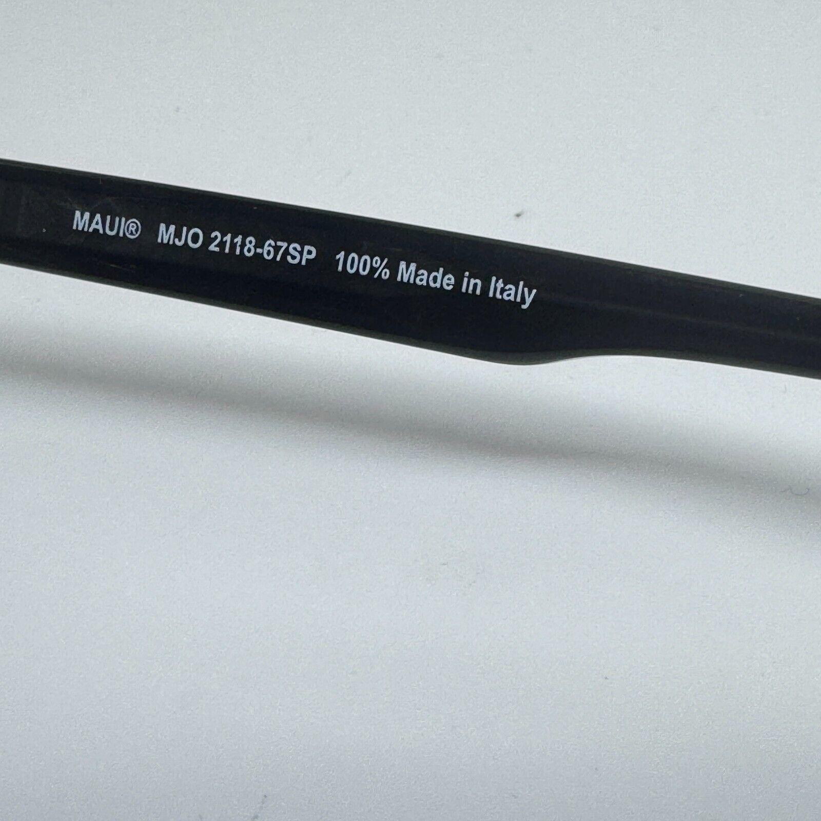 Maui Jim MJO 2118-67SP Gray/brown Stripe Round Eyeglasses 