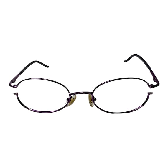 ZENNI Purple Oval Eyeglasses Glasses Optical Fram… - image 1