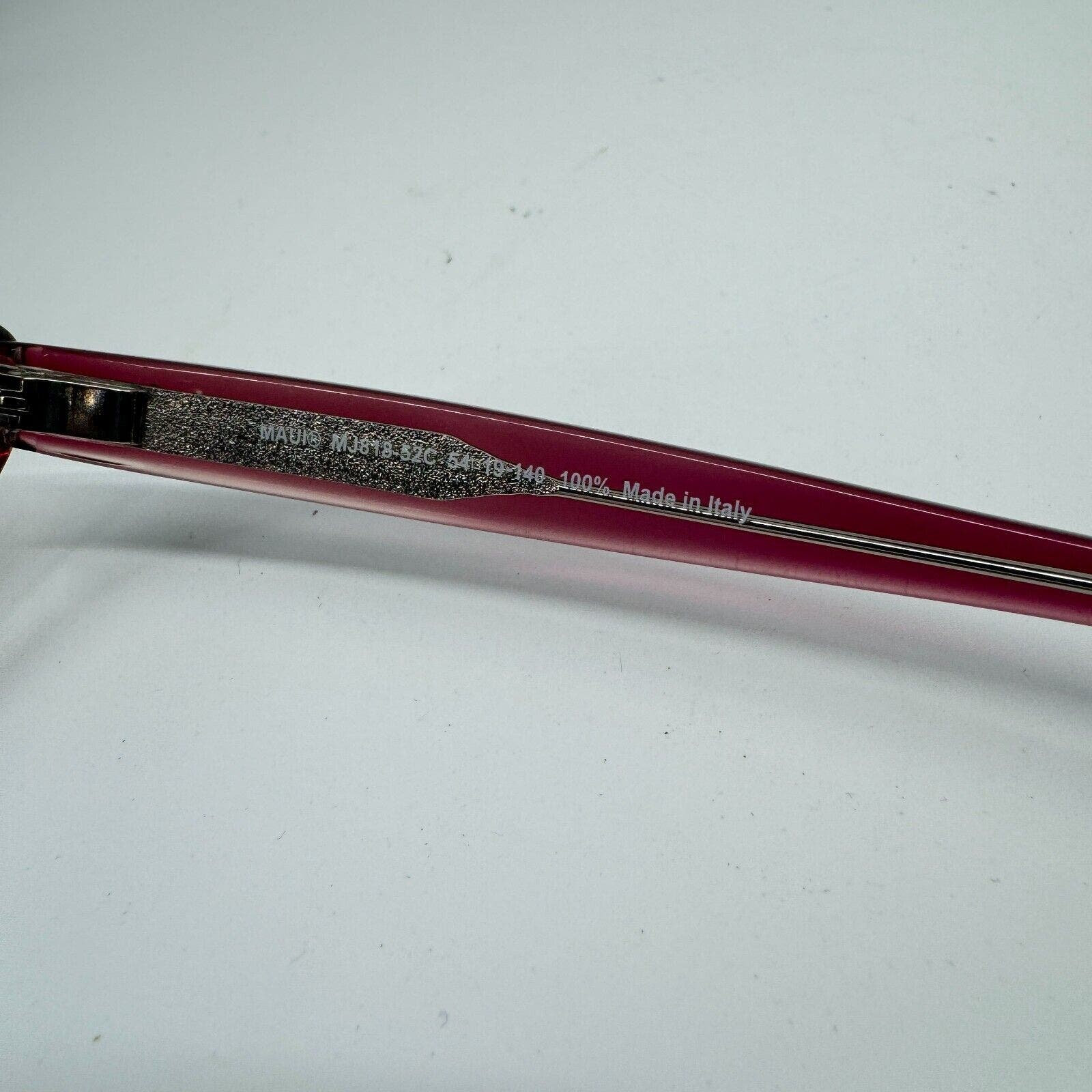 Maui Jim Italy KALANI MJ818-52C 54-19-140 Pink‎ Crystal Sunglasses Frame H11276 Maui Jim Kalani MJ 818 52C Raspberry Frame + Maui Rose  main image 4