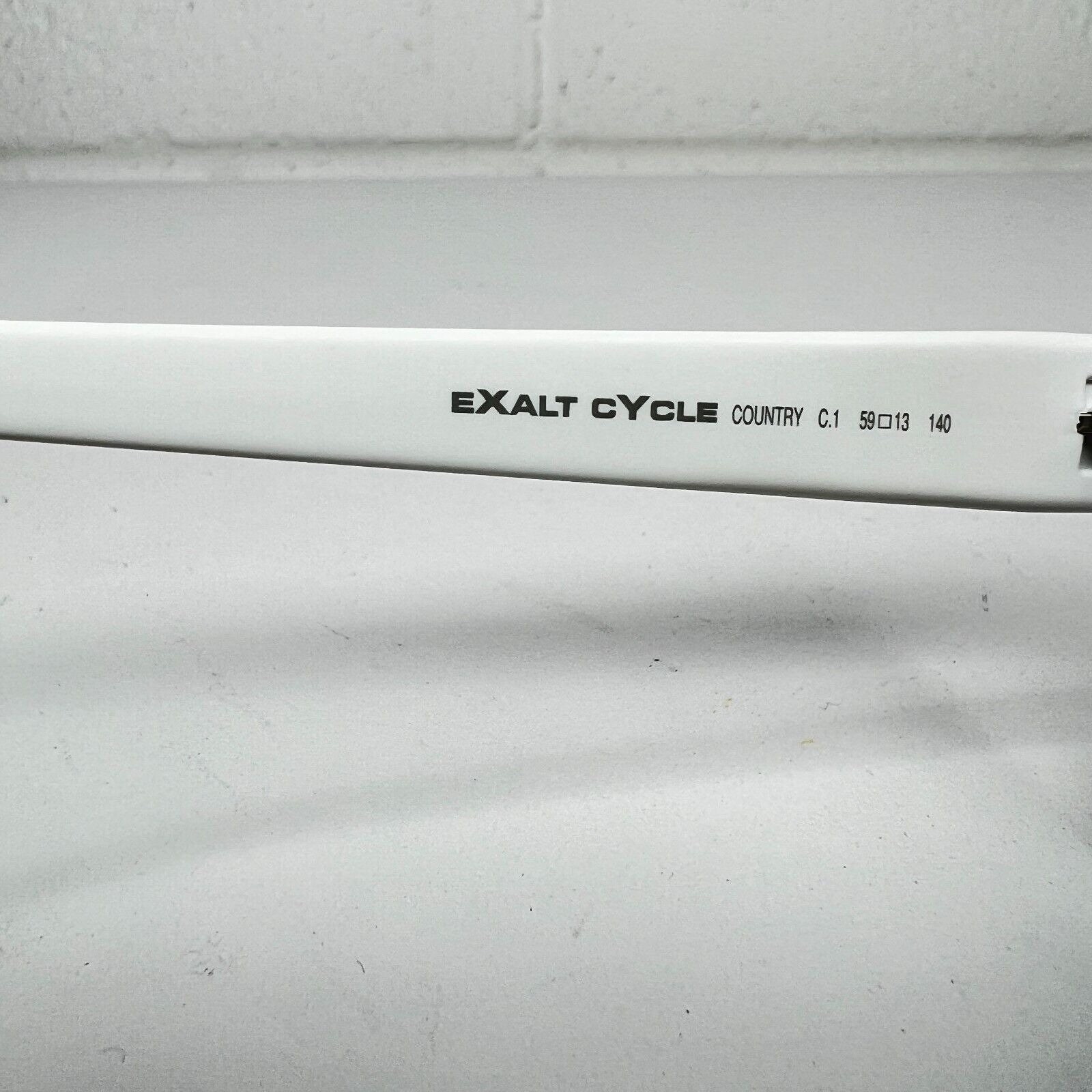 Exalt Cycle Rueda C1 Eyeglasses Frames White Square Vintage  display picture 3