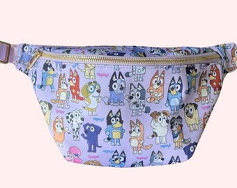 Ships Mid-May! Blue Dog Jumbo Fanny Pack - Chili, Bandit, Bingo and the whole cast