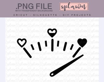 Love meter drawing .SVG & .PNG, transparent, quote, cutting file, cricut, silhouette, decal, car sticker, SVG, love, full of love, happy