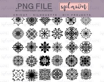 152 abstract mandala ornamental png images, transparent background, circuit design, silhouette design, hand drawn, stencils, stamps,clip art