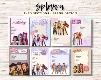 K-Pop Demon Hunters Birthday Invitation Bundle | 10 Invitation Templates | Printable 5x7 Party Invites | Instant Download | Digital Invites