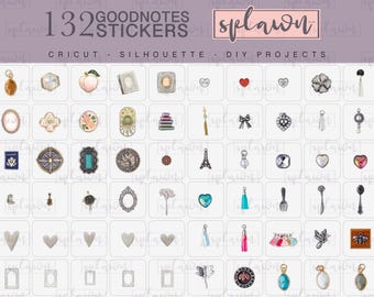 132 scrapbooking GoodNotes stickers, scrapbooking for GoodNotes,scrapbooking elements,digital scrapbook,digital stickers for scrapbooking