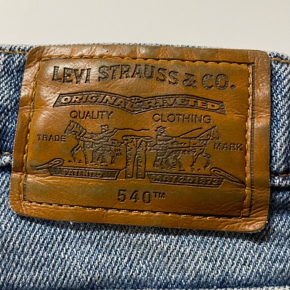 Distressed vintage 1990’s 1999 Levi’s 540 flex bl… - image 5