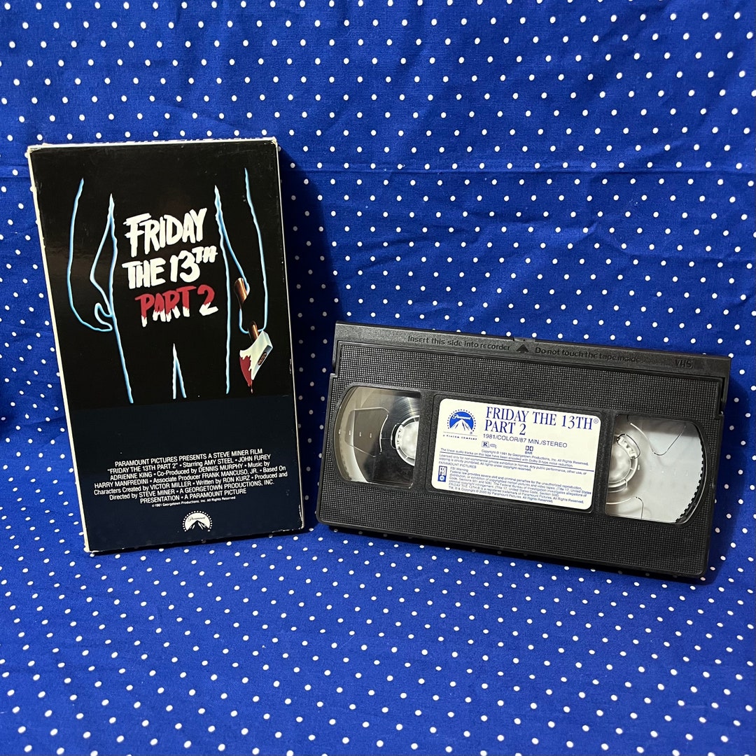 Friday the 13th Part 2 VHS Tape Etsy