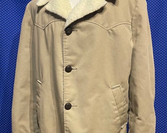 Vintage 1970’s Sears Western Outdoor Wear Sherpa lined jacket, XL