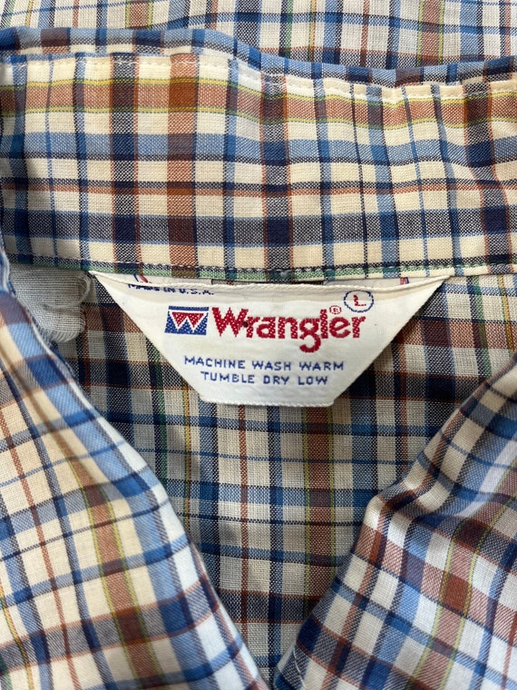 Vintage 1970’s-1980’s Wrangler Pearl snap western… - image 4