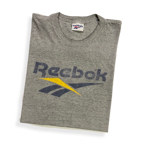 Distressed vintage 1990’s Reebok logo t-shirt, XXL - image 1