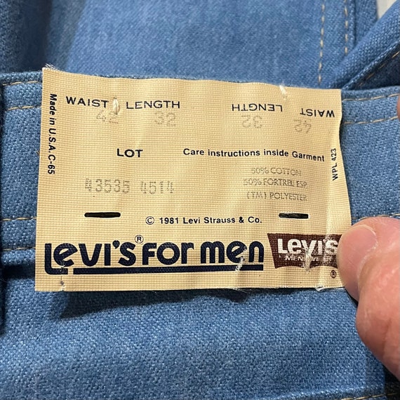 Deadstock Vintage 1983 Levi's for Men Blue Jeans Slacks, New With