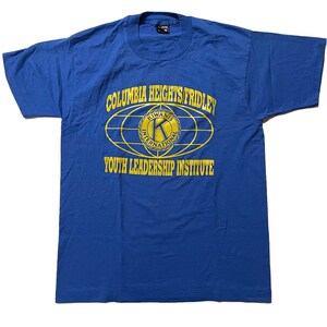 Vintage 1990’s Columbia Heights & Fridley, Minnesota Kiwanis International Youth Leadership Institute t-shirt, slim large