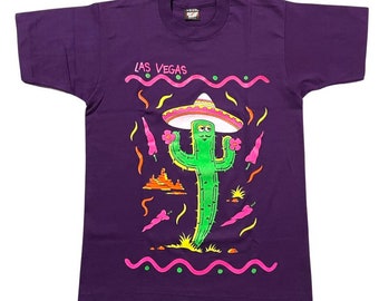 Vintage 1990 Las Vegas sombrero wearing cactus t-shirt, small