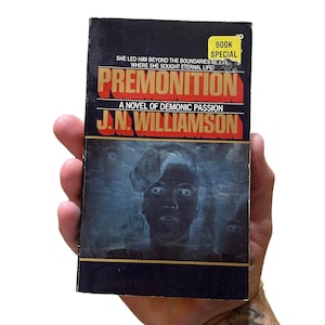 Premonition by J.N. Williamson, vintage horror paperback book