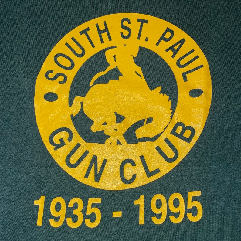 Vintage 1995 South St. Paul Gun Club Tshirt, Large Etsy