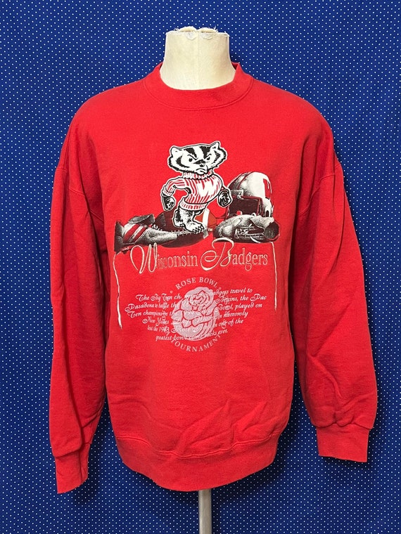 Vintage 1994 Wisconsin Badgers Rose Bowl pullover… - image 1