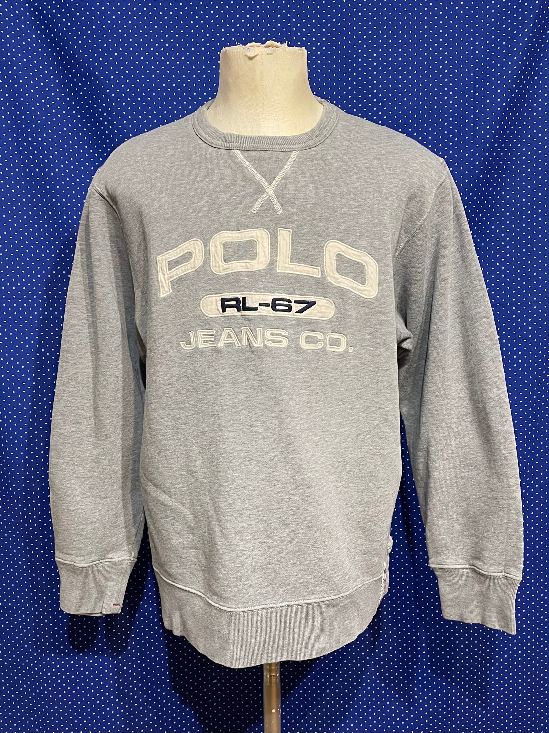 Ralph Lauren Polo Jeans Co. V stitch Pullover Crewneck Sweatshirt XL Etsy