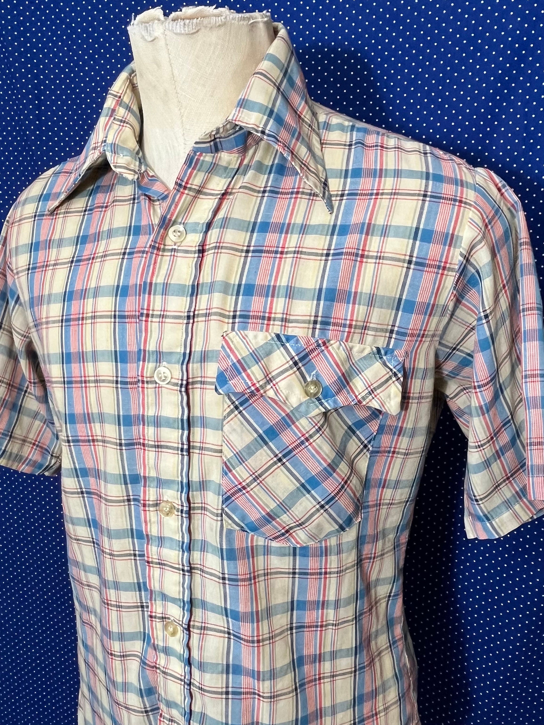 Vintage 1970’s JC Penney Plain Pockets Button-up Western Shirt, Medium ...
