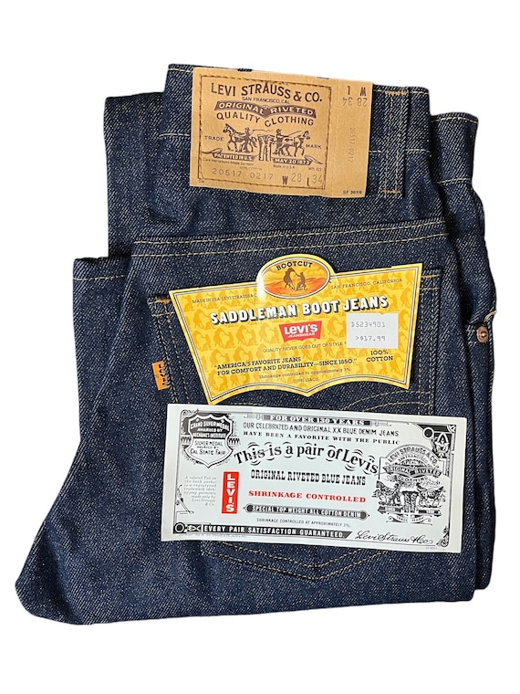 Deadstock With Tags Vintage 1986 Levi's Saddleman Boot Cut