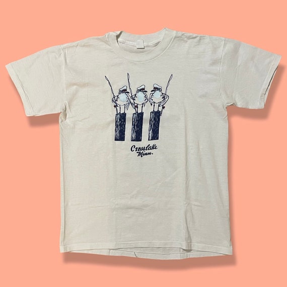 Cute vintage 1980’s fishing seagulls t-shirt, lar… - image 2