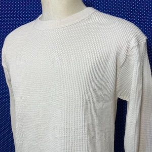Vintage 1980er Jahre langärmeliges Thermo-Shirt, Large